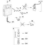 Flush-mounted cistern Mepa model A12 Sanicontrol