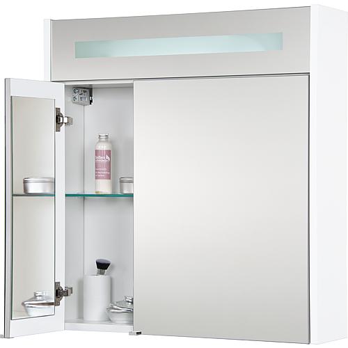 Mirror cabinet with LED lighting, 700 mm width Anwendung 1
