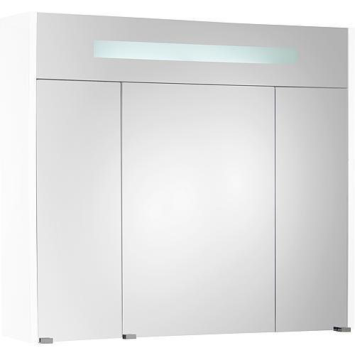 Mirror cabinet with illuminated trim, width 850 mm Anwendung 11