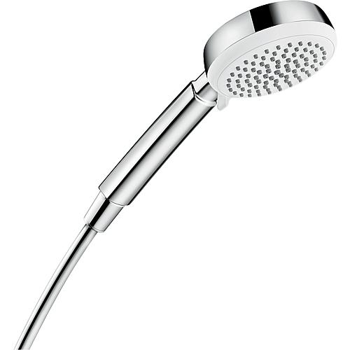 Hand shower Hansgrohe Crometta 100 Vario 4 spray modes Ø 100 mm white/chrome