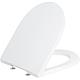 WC seat V&B ViCare Standard Antibac continuous hinge shaft, white