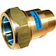 Junction piece with ET, model MAS, brass clamp connector for steel pipe DN 15 (1/2“) to DN 50 (2“), hot-water resistant