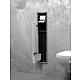 Built-in stainless steel toilet container, enclosed 800, 1 glass door Anwendung 4