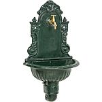 Wall fountain with drain cock, uncoated brass