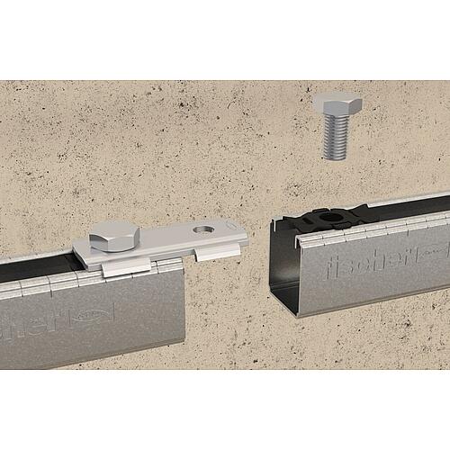 Rail connector, for mounting rail FLS Anwendung 2