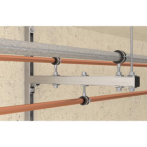 Sattelflansch SF Clix 31, zu Montageschiene FLS Anwendung 2