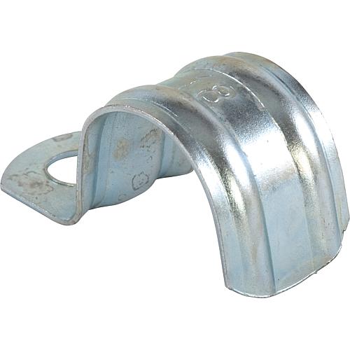 Single-strap fixing clamp, galvanised Standard 1