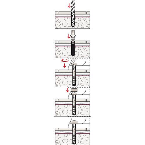 Kit de fixation pour WC suspendu Anwendung 6