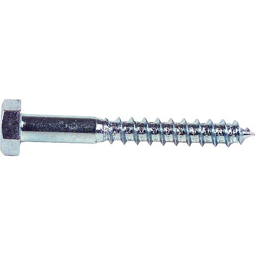 Hexagonal wood screws, ø 6 mm, DIN 571, galvanised Standard 1