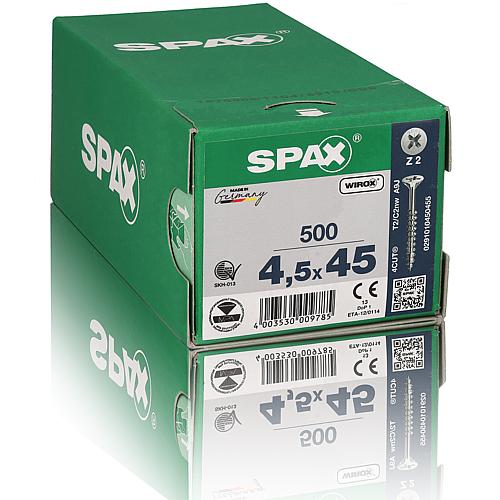 SPAX® Universalschraube, Gewinde-ø d1: 4,5 mm, Kopf-ø: 8,8 mm, Standardverpackung, Klingengröße: PZ 2 Anwendung 1