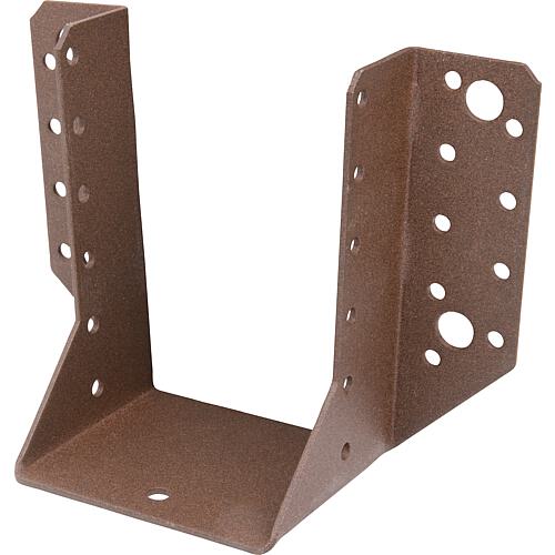Beam bracket DURAVIS® 80 x 120 mm, type A, material: Steel, sendzimir-galvanised, surface: rust brown
