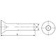 Senkschrauben mit ISK VG ISO 10624 verzinkt 8.8 M6