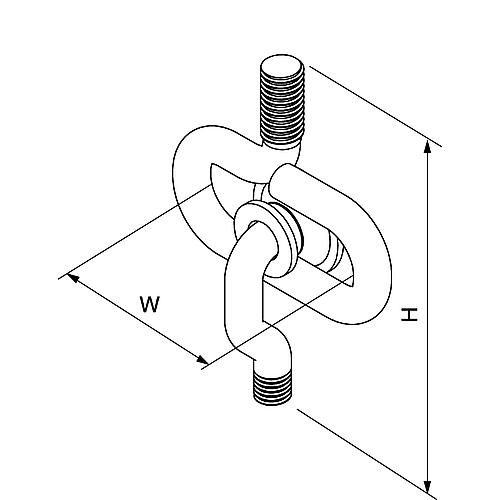 Étrier coulissant galvanisé Anwendung 3