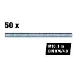 Value pack of threaded rods M10, 1 m, DIN 976/4.8, 50 pieces