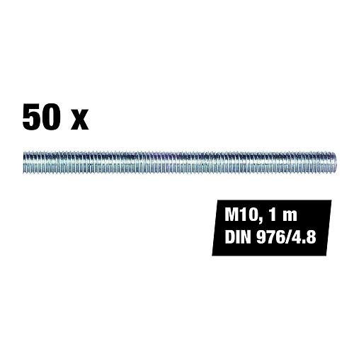 Paquet avantageux Tiges filetées M10, 1 m, DIN 976/4.8, 50 Pièces Standard 1
