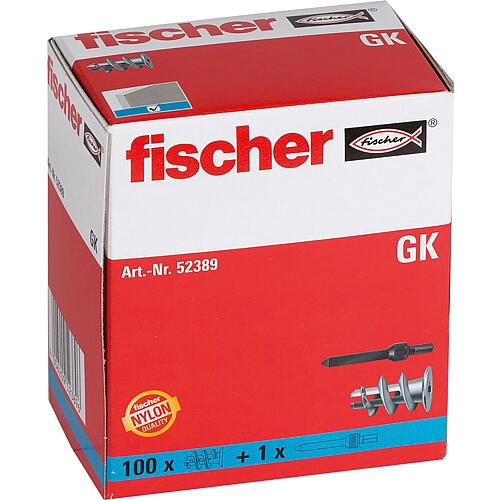 fischer Gipskartondübel GK ohne Spanplattenschraube Anwendung 2