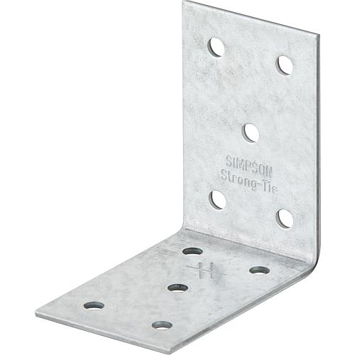 Angled connector made from perforated metal sheet 2.0 mm, 60x60x40 mm