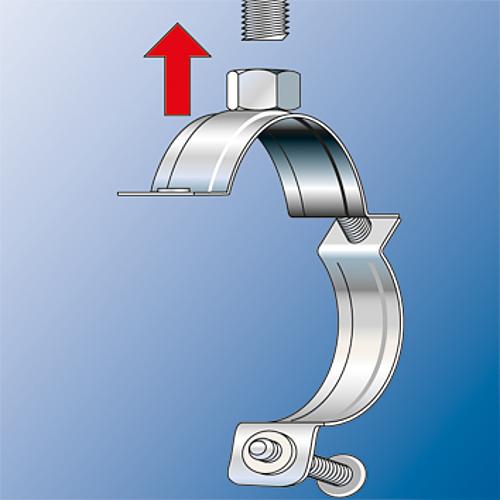 fischer pipe clamp FRSN galvanised