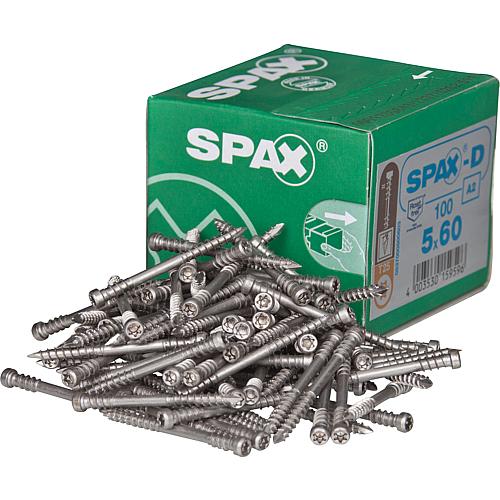 SPAX® Terrassenschraube, Gewinde-ø d1: 5,0 mm, Kopf-ø: 7,0 mm, Standardverpackung