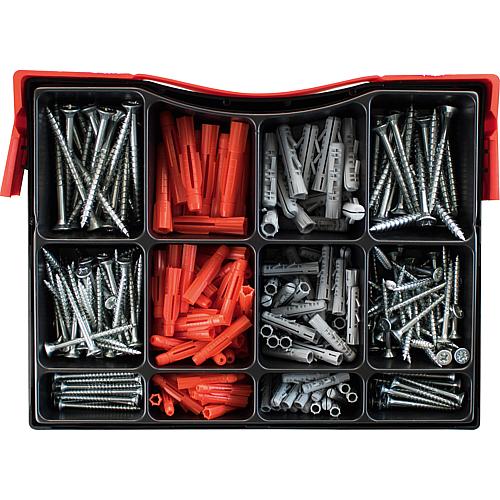 Assortment box of all-purpose plugs TRI + Barracuda expansion plugs, including screws, 336-piece Standard 2