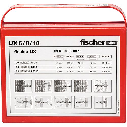 Dübelsortiment UX, 190-teilig Anwendung 1