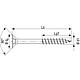 SPAX® Holzbauschraube, Gewinde-ø d1: 10,0 mm, Kopf-ø: 18,6 mm, Standardverpackung, 4CUT-Fräser Anwendung 2