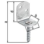 Flechtzaunhalter L-Form