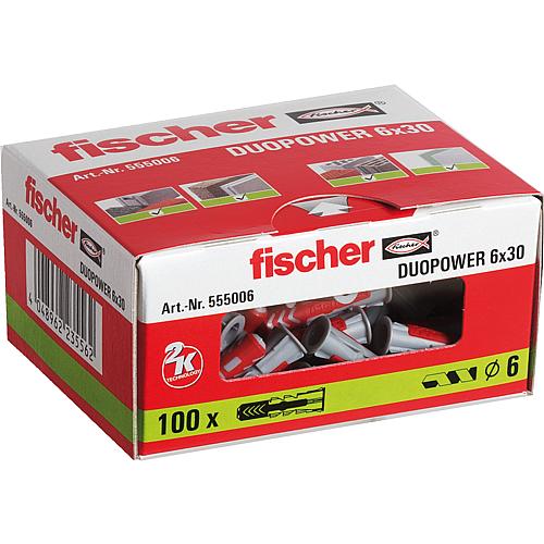 Fischer promo pack wall plug DUOPOWER 6 x 30 Anwendung 1