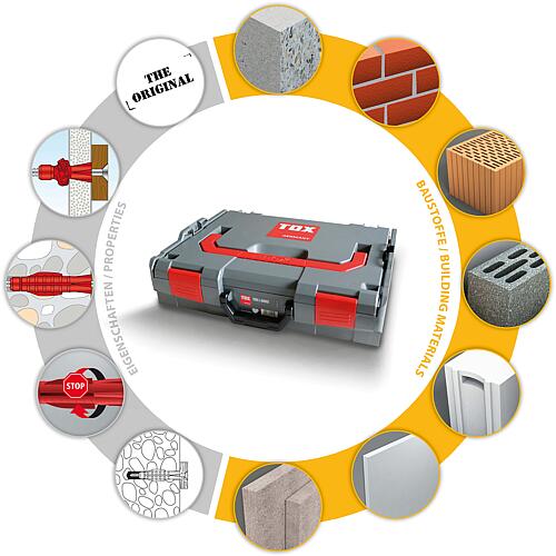 TOX L-BOXX 102, All-purpose dowel Allround Tri 756-piece