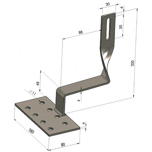 Universal-Dachhaken für Ziegeldach Standard 2