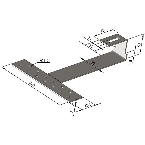 Universal-Dachhaken für Biberschwanz, Schiefer und Bitumen Standard 2