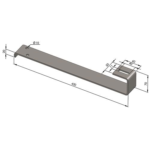 Universal-Dachhaken für Biberschwanz, Schiefer und Bitumen Standard 2