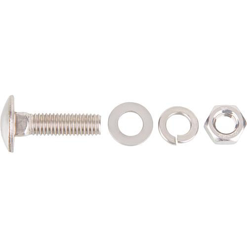 Stainless steel carriage bolt M10x30 mm Standard 1