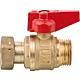 Shut-off ball valve with union nut Standard 1
