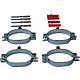 Oval clamp set for stainless steel corrugated “2 in 2” pipe Standard 1