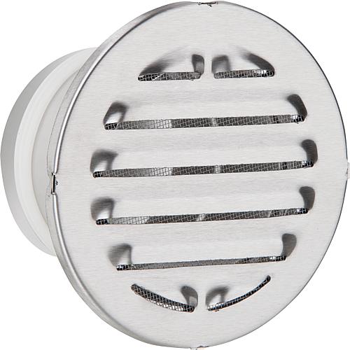 Round weather protection grille with connector Standard 1