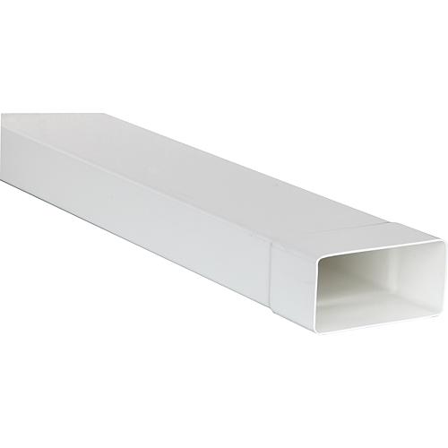 Flat channel FL 100/1000 110 x 55 mm / 1000mm long white plastic