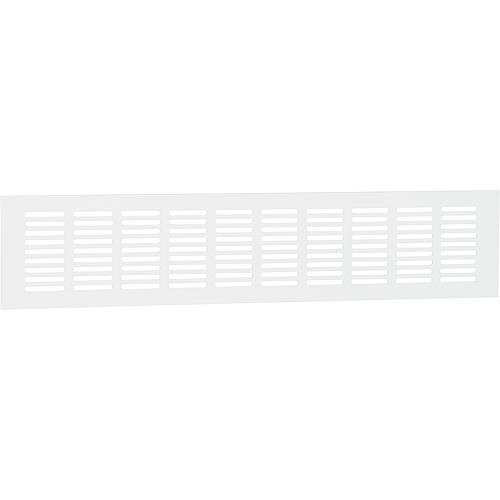 Grille d´aération en aluminium 400x80mm blanc RAL 9016