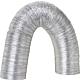 Flexible aluminium pipe with spring spiral Standard 1