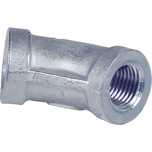 stainless steel
Threaded fitting 
Bracket 45° (IT x IT) Standard 1