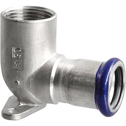 Stainless steel press fittings, M contour, ceiling bracket 90° (i/IT)