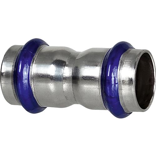 Stainless-steel press fittings, V-contour, joint