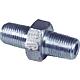 Stainless steel threaded fitting hex double nipple (ET)