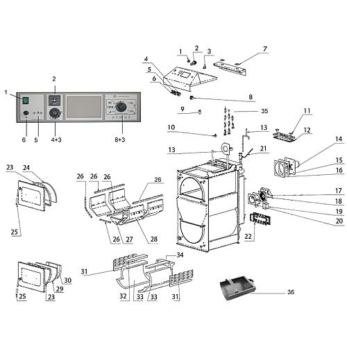 Nozzle incl. sealing cord and putty (item no. 27) Standard 1